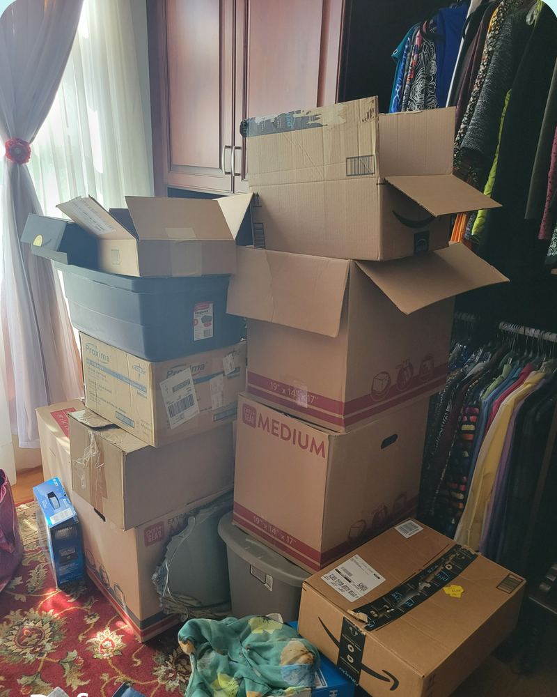 Primary closet, before